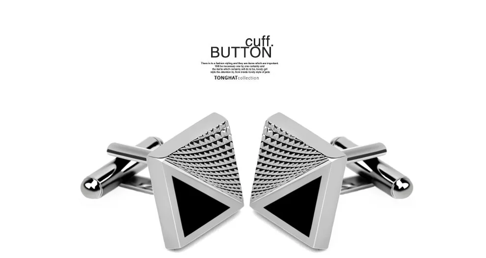 Quality Square cuff fashion men's French shirts cuff Cufflinks Business Wedding Cufflink Button Suit Accessories Jewelry Retro