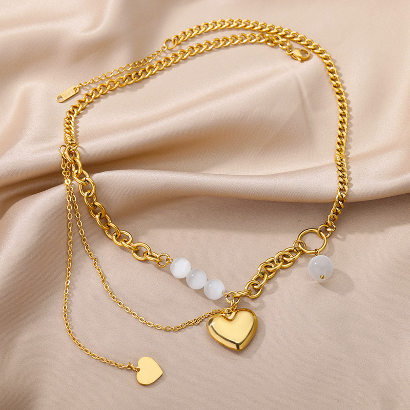 Stainless Steel Geometry Star Moon Butterfly Pendant Multilayer Chain Choker Necklace For Women Wedding Accessories Dropshipping