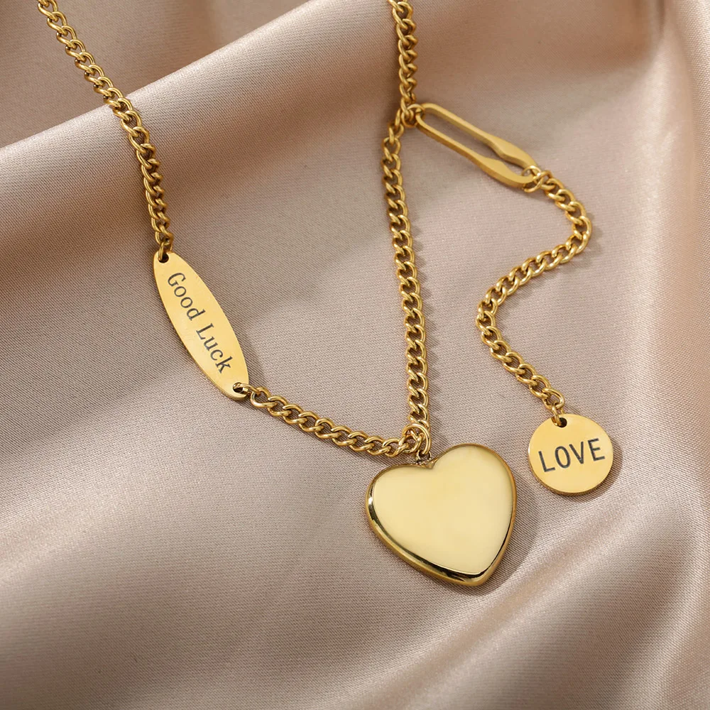 Stainless Steel Gold Color Multi-Layer Geometric Necklace For Women 2022 Trendy New Fashion Party Jewelry Collares Dropshipping Stainless Steel Gold Color Multi-Layer Geometric Necklace For Women 2022 Trendy New Fashion Party Jewelry Collares Dropshipping