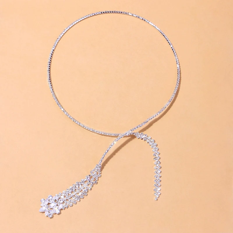 Stonefans Luxury Zircon Pendant Choker Jewelry Clavicle Chain for Women Korean Fashion Crystal Jewelry Necklace y2k Accessories Stonefans Luxury Zircon Pendant Choker Jewelry Clavicle Chain for Women Korean Fashion Crystal Jewelry Necklace y2k Accessories